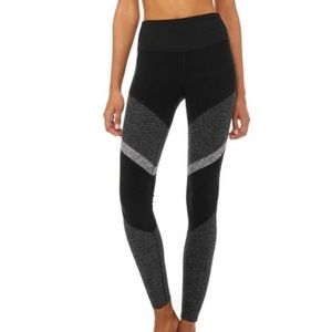 Alo yoga leggings blue and grey
